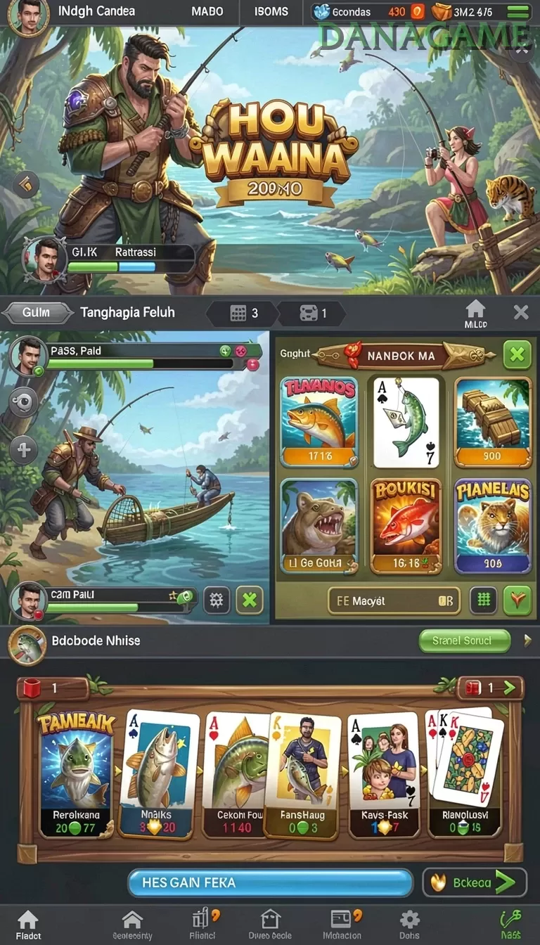 Cuplikan layar TAWONBET — menu navigasi