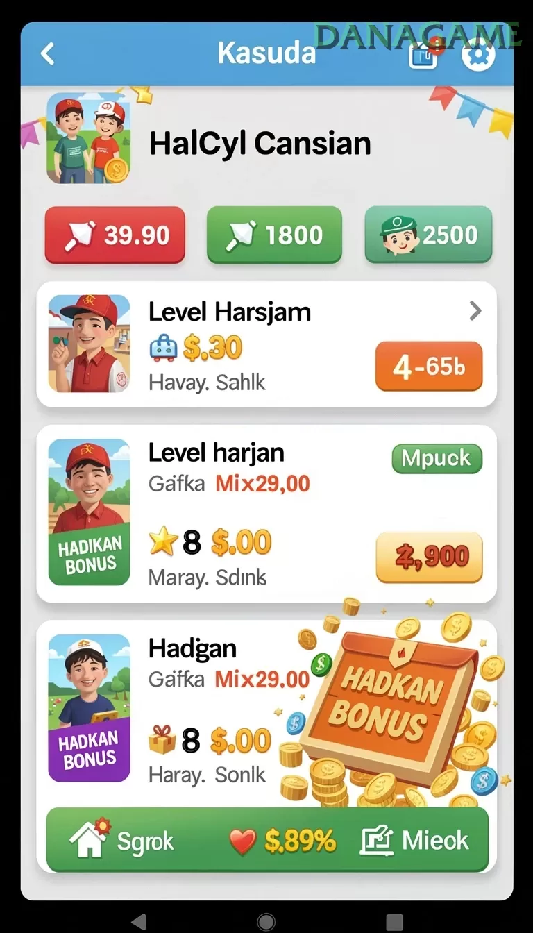 Cuplikan layar TAWONBET — pengaturan akun